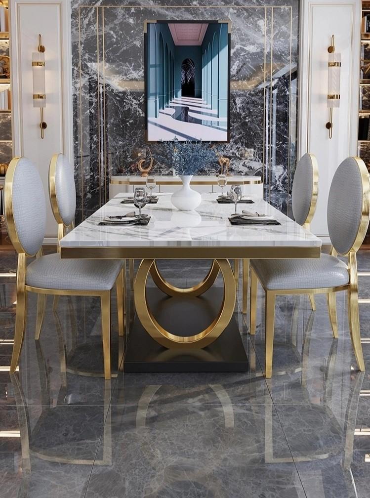 Real Marble Dining Table