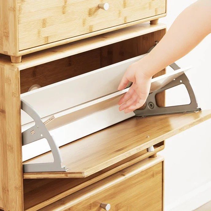 Bamboo Shoe Storage Cabinet