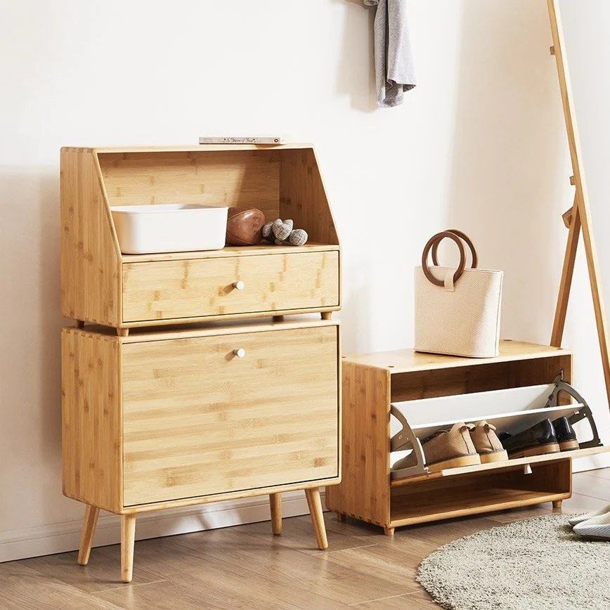 Bamboo Shoe Storage Cabinet