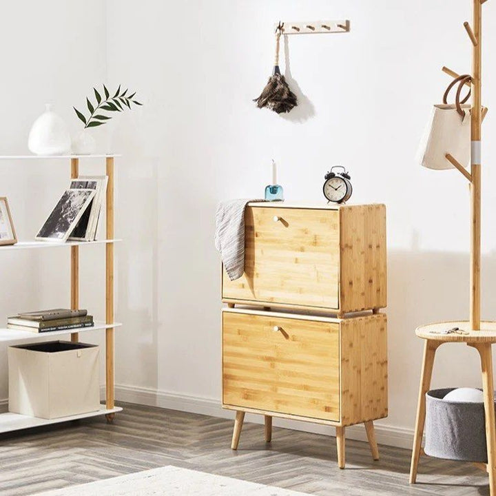 Bamboo Shoe Storage Cabinet
