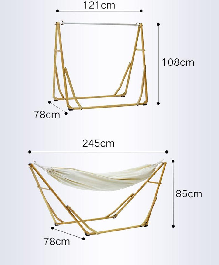 Double Canvas Classic Hammock with Stand