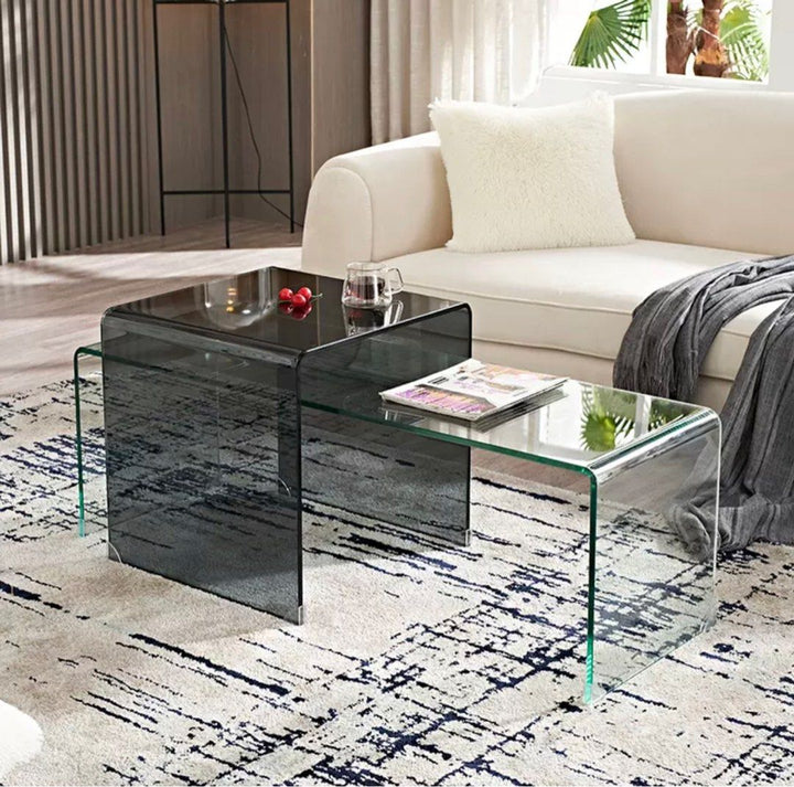 Glass Coffee Table Set