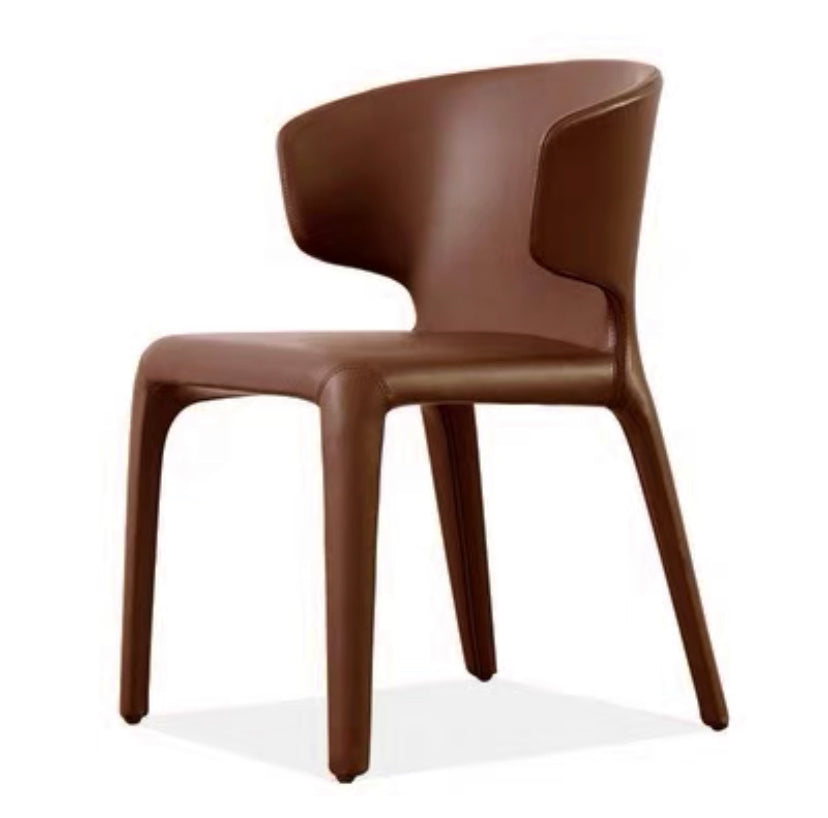 Italian Minimalist Leather Dining Chair
