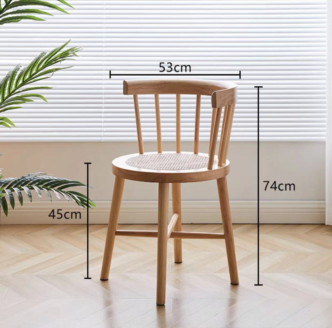 Wood Mesh Side Chair