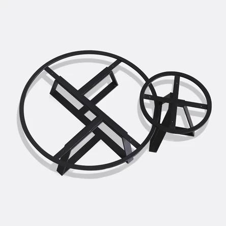 Round Marble Coffee Table Set