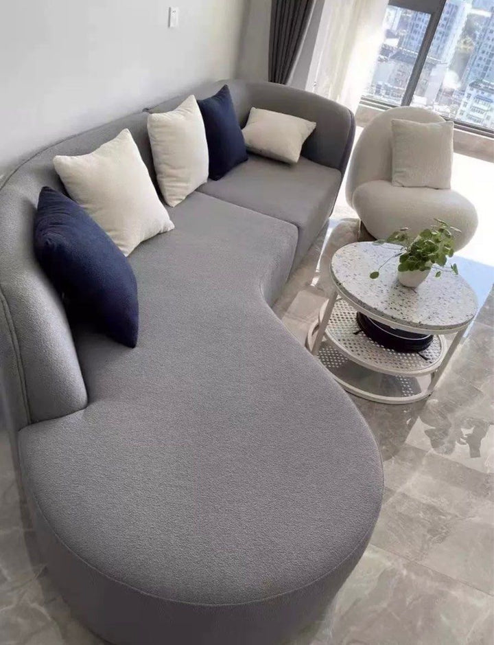 Boucle Sectional Sofa