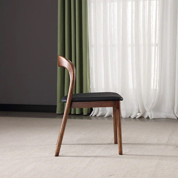 Solid Wood Pedestal Dining Chair (Set of 2)