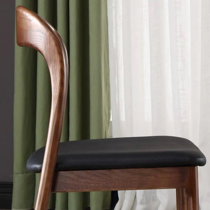 Solid Wood Pedestal Dining Chair (Set of 2)