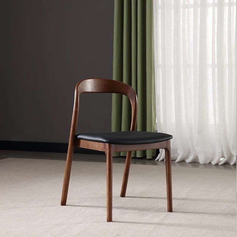 Solid Wood Pedestal Dining Chair (Set of 2)