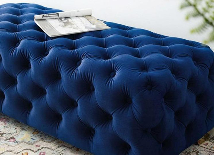 ELISE _ Velvet Tufted Ottoman Bench