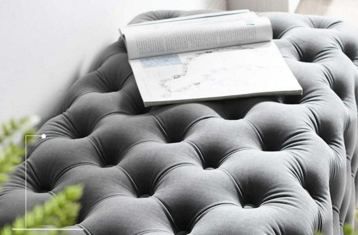 ELISE _ Velvet Tufted Ottoman Bench