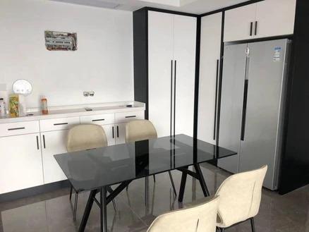 Mixed Element Solid Wood Dining Table