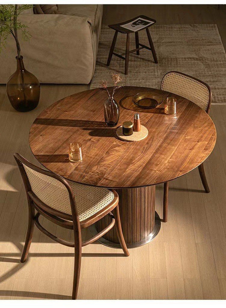Round Wood Dining Table