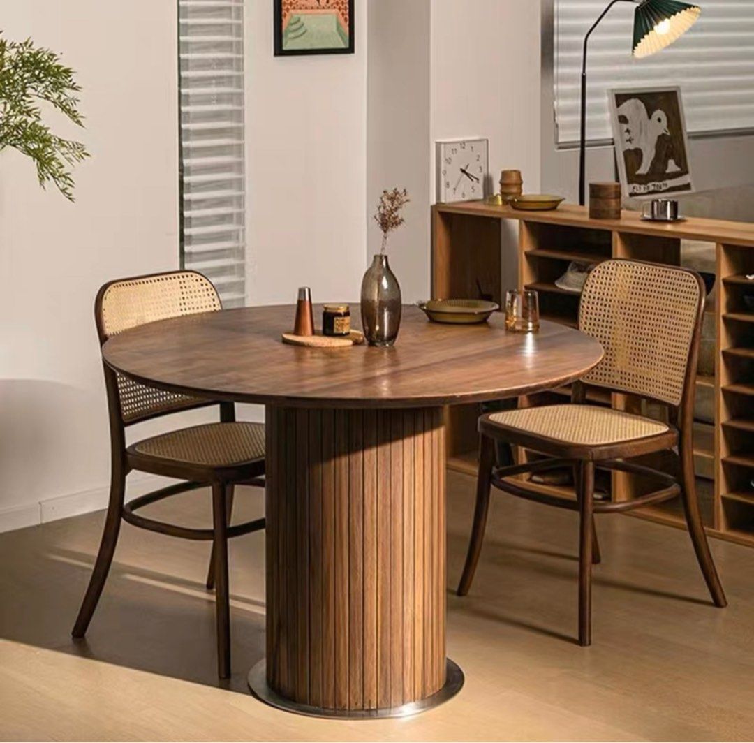 Round Wood Dining Table