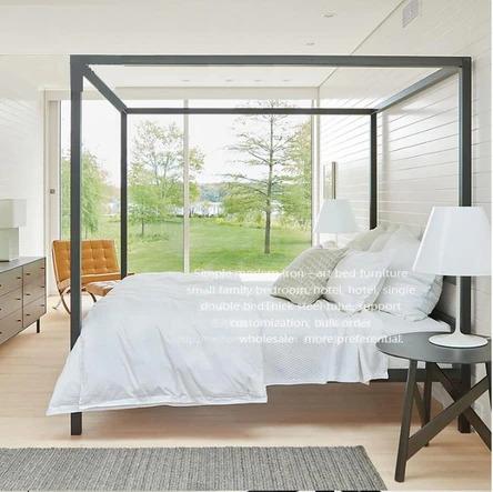 Nordic Canopy Poster Bedframe European Style