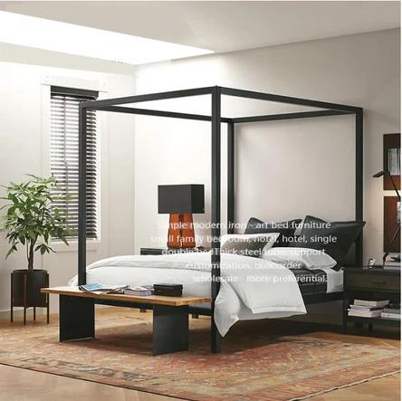 Nordic Canopy Poster Bedframe European Style
