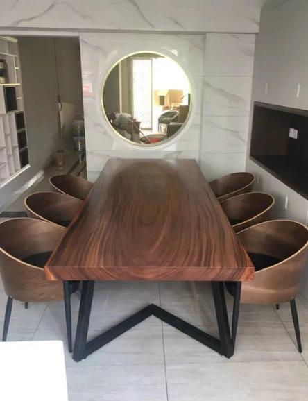 Postmodern Walnut Dining Chair