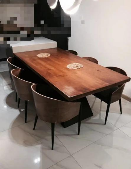 Postmodern Walnut Dining Chair