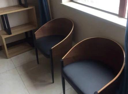 Postmodern Walnut Dining Chair