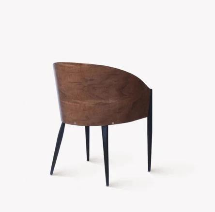 Postmodern Walnut Dining Chair
