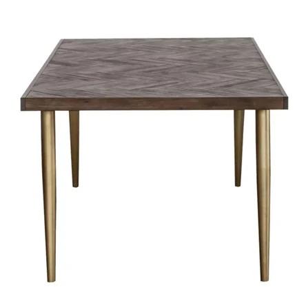 Herringbone Acacia Dining Table