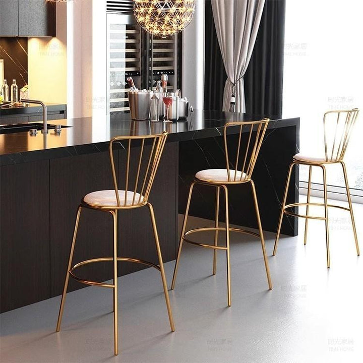 Modern Contemporary Caged Bar Stools