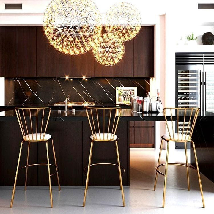 Modern Contemporary Caged Bar Stools