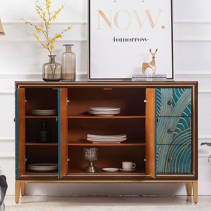 Multiple Drawers Sideboard Buffet Cabinet