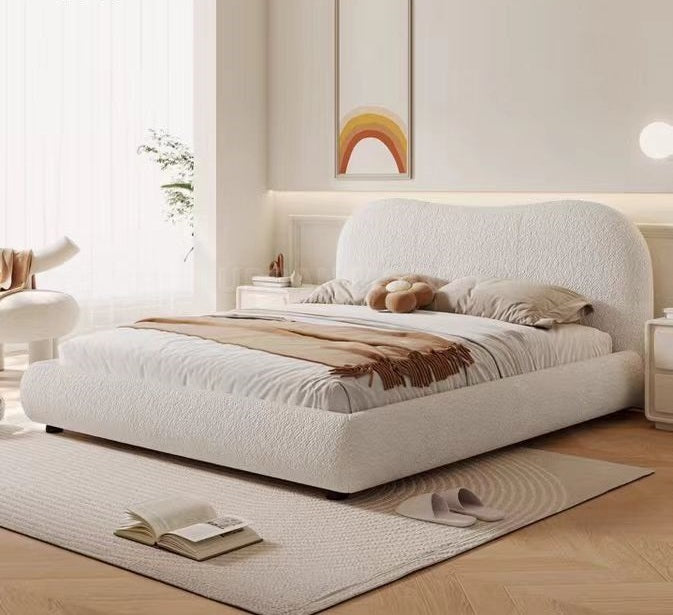 Modern Boucle Bedframe