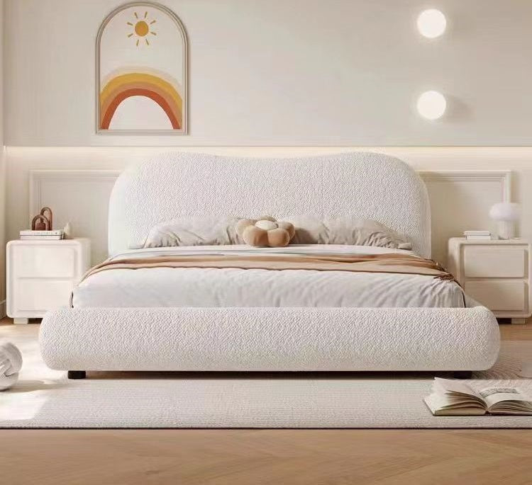 Modern Boucle Bedframe