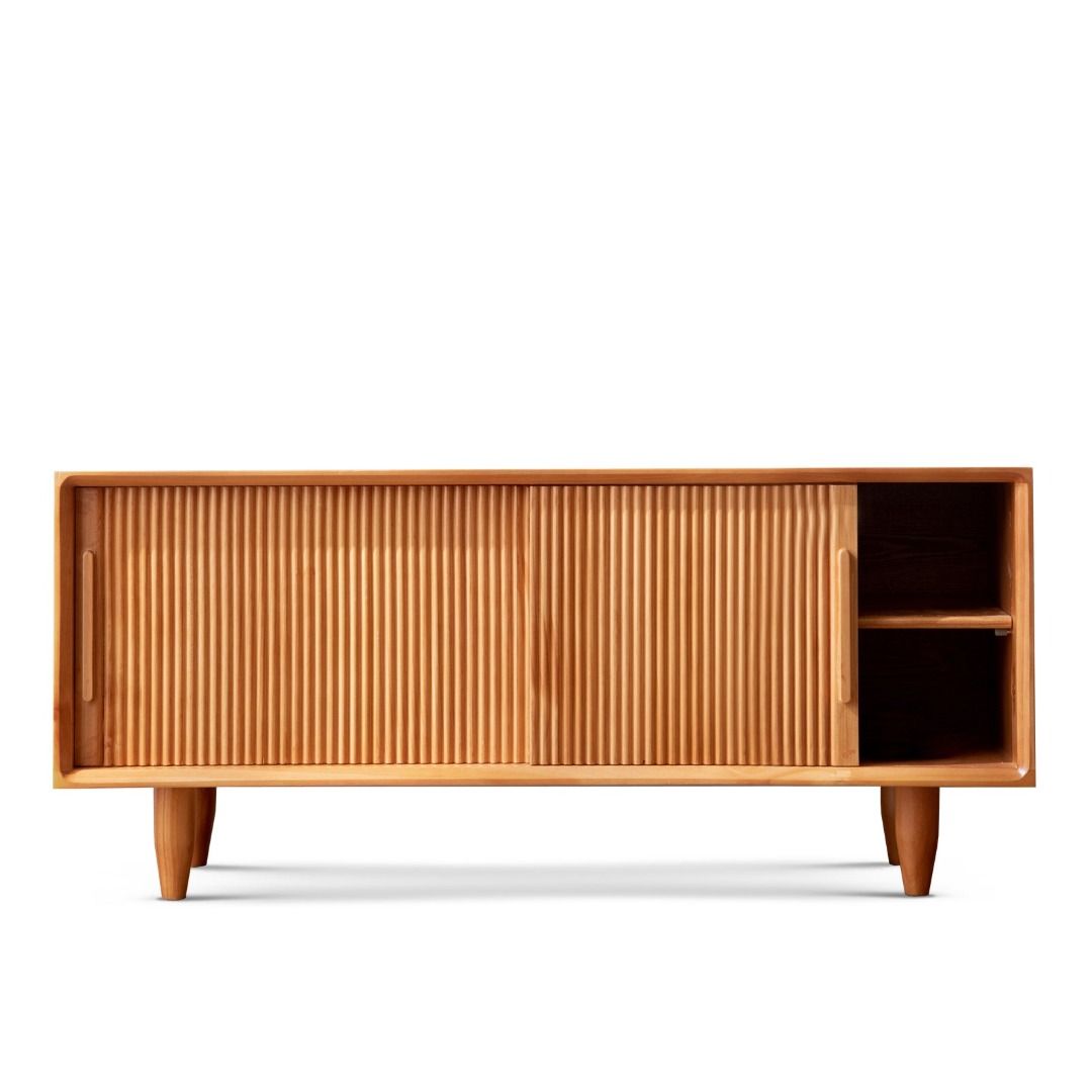 Everlee Solid Wood Cabinet for TV Shoe Storage