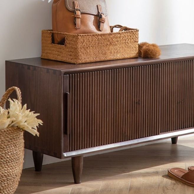 Everlee Solid Wood Cabinet for TV Shoe Storage