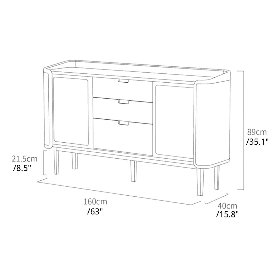 Solid Wood Sideboard