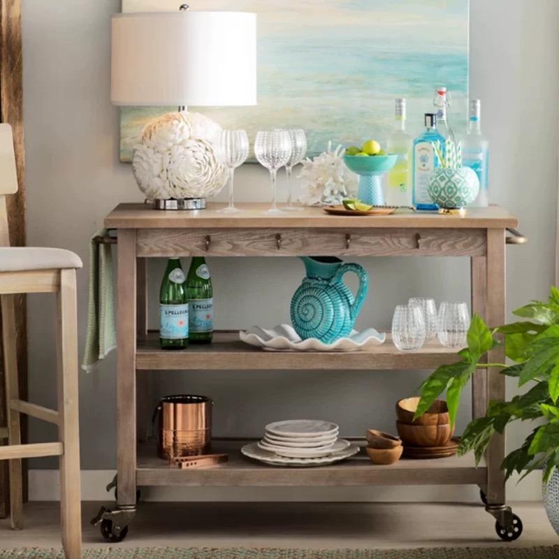 Floral Shell Table Lamp