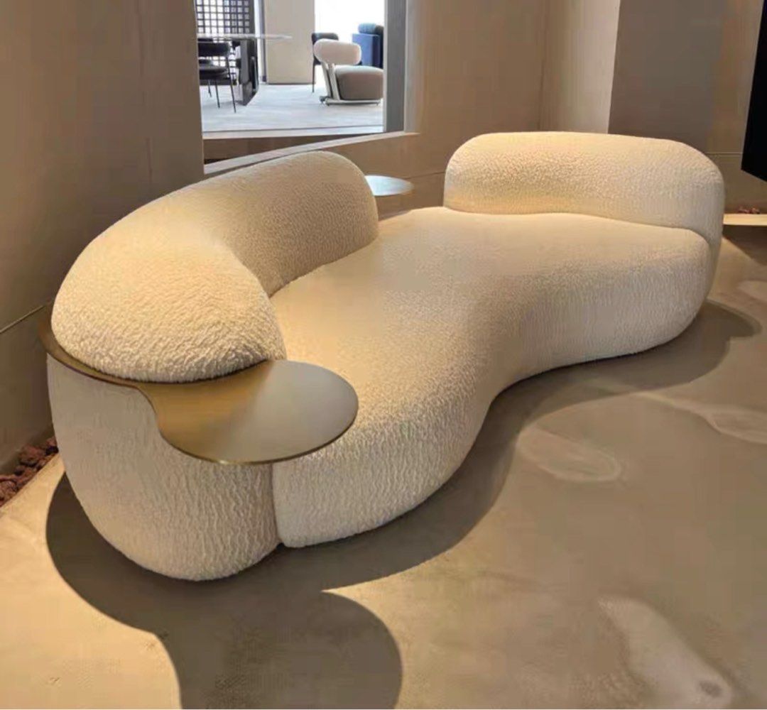 Modern Boucle Sofa