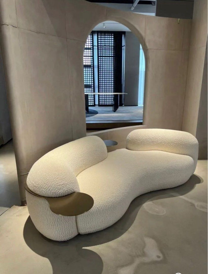 Modern Boucle Sofa