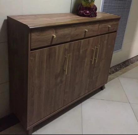 WAREHOUSE SALE GENESIS Solid Oak Wood 2 Door Shoe Cabinet