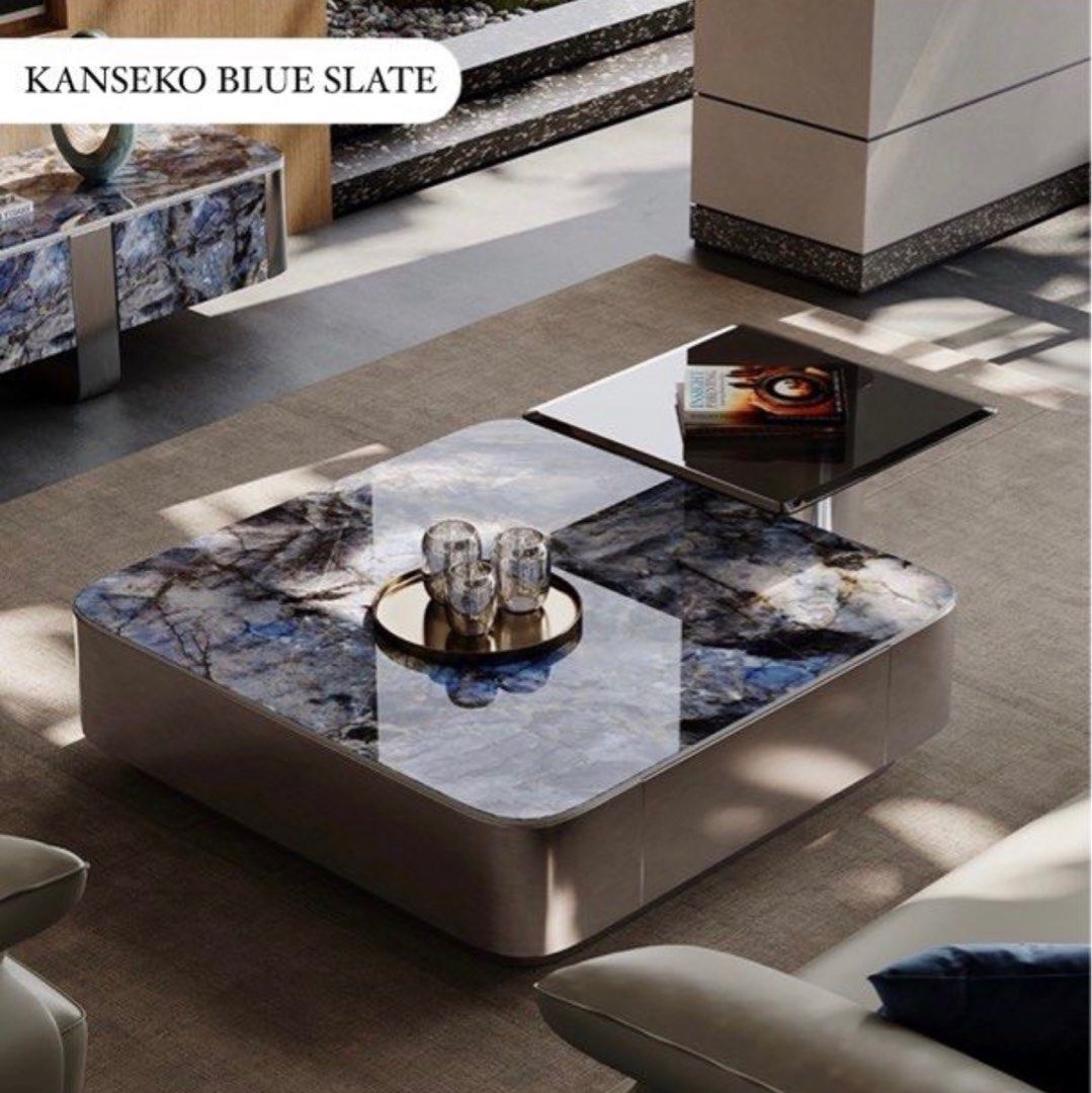 Luxury Slate Stone Coffee Table