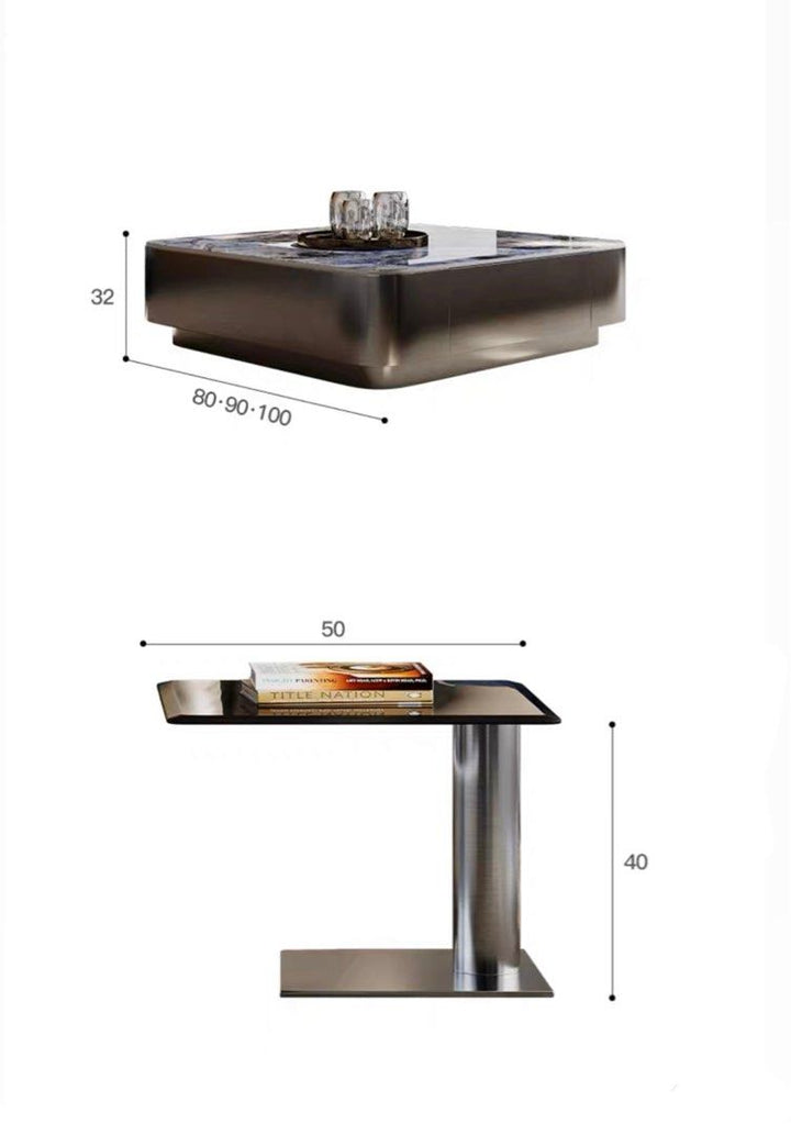 Luxury Slate Stone Coffee Table
