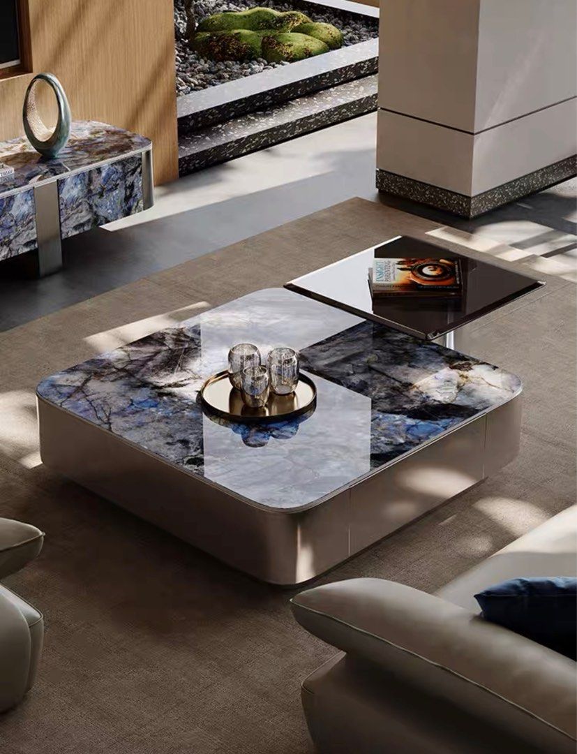 Luxury Slate Stone Coffee Table