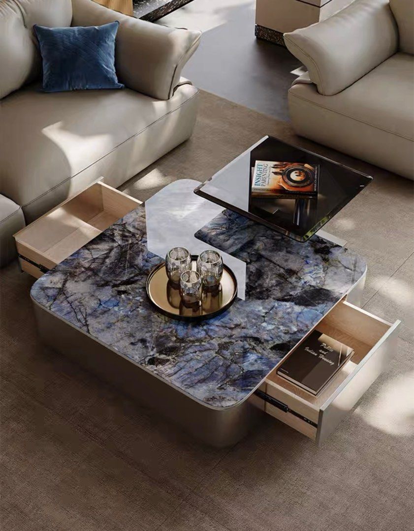 Luxury Slate Stone Coffee Table