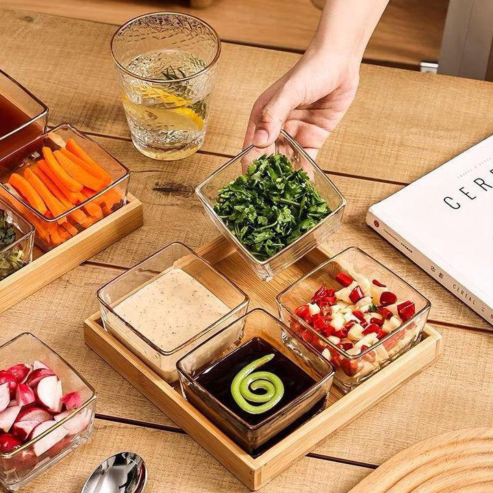 Kitchen Glass Tray Set