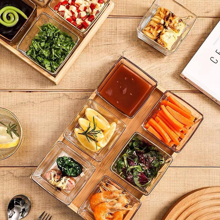 Kitchen Glass Tray Set
