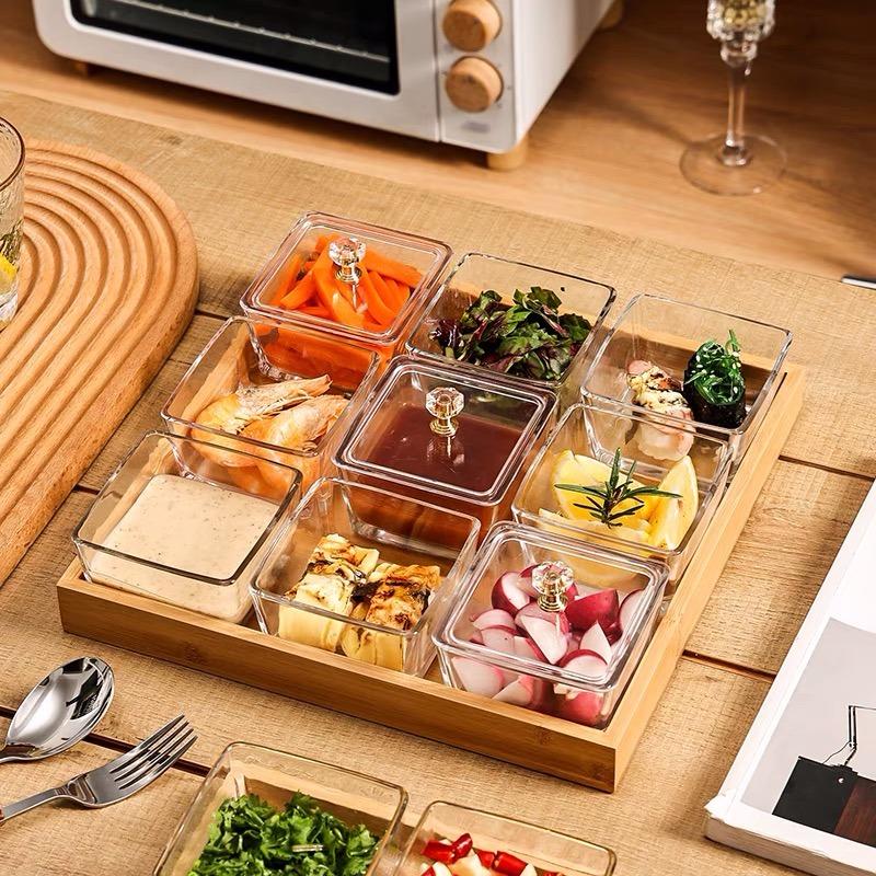 Kitchen Glass Tray Set