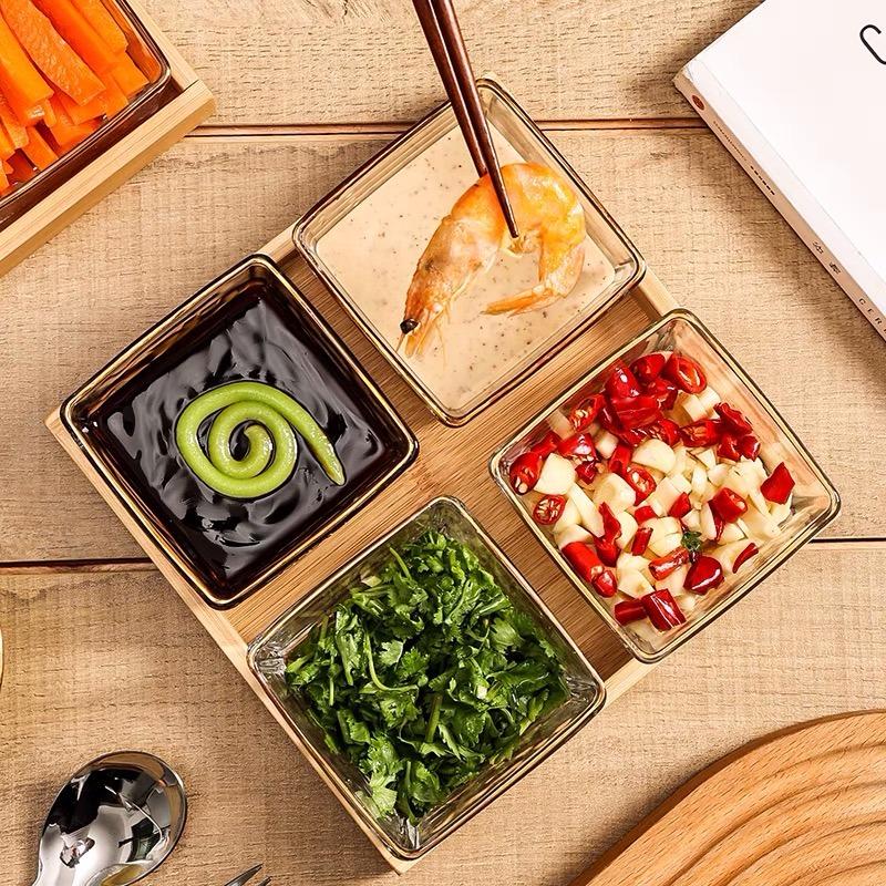 Kitchen Glass Tray Set