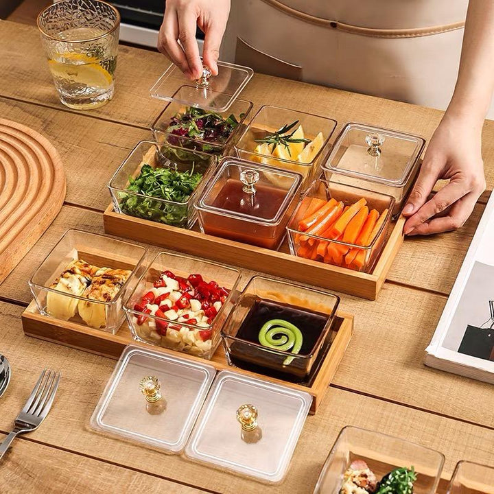 Kitchen Glass Tray Set