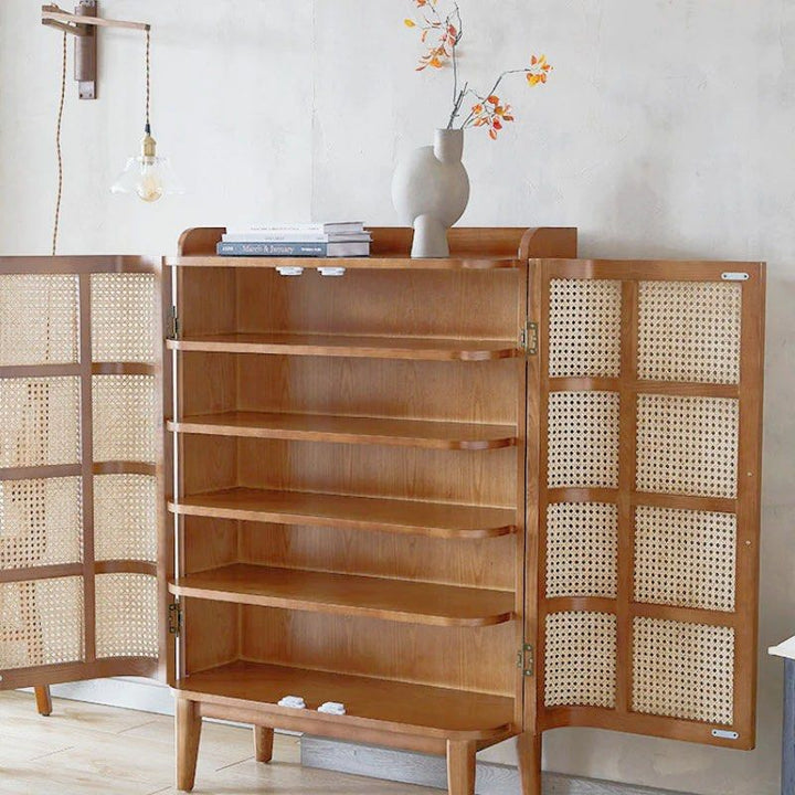 Rattan Shoe Cabinet