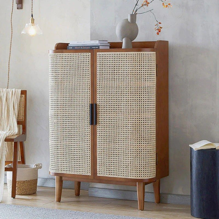 Rattan Shoe Cabinet