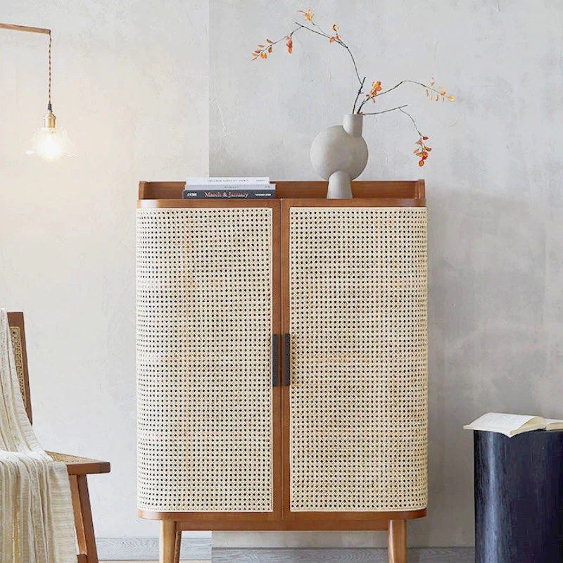 Rattan Shoe Cabinet