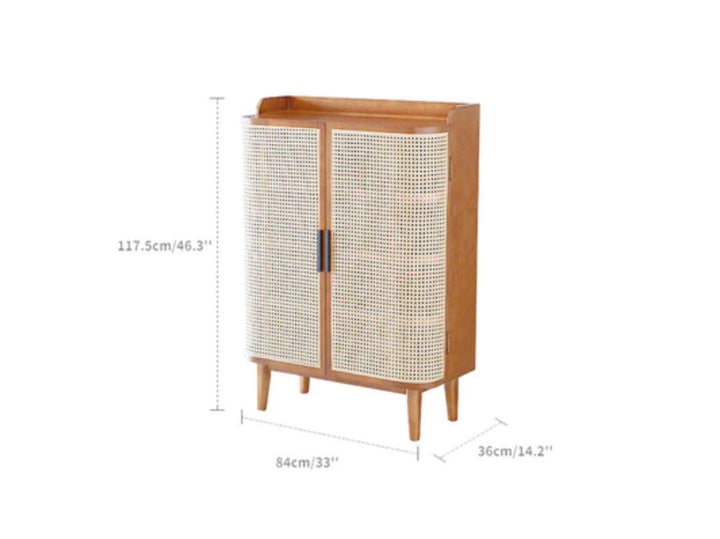 Rattan Shoe Cabinet